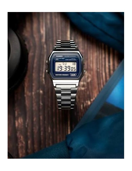 reloj mujer Casio A158WA-1Q plateado