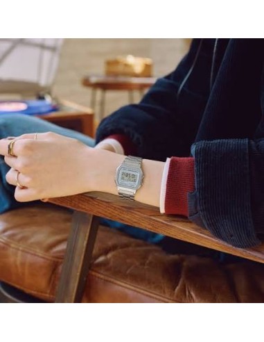 reloj mujer Casio A158WA-1Q plateado