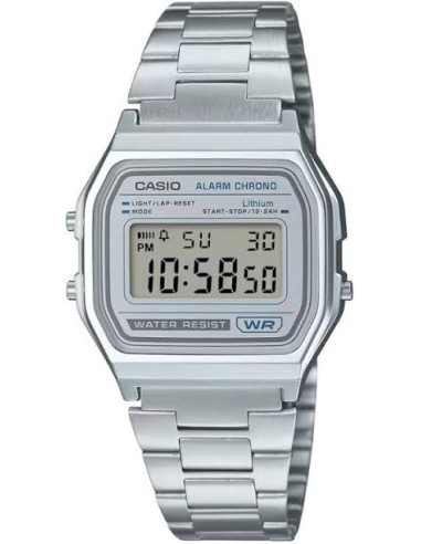 reloj mujer Casio A158WA-1Q plateado