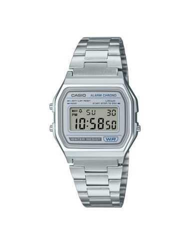 reloj mujer Casio A158WA-1Q plateado