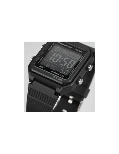 copy of unisex digital Casio W-221H-1AJF JDM 38.4mm Hora Mundial batería 10 años 50m WR JDM