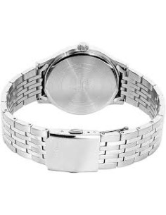 Reloj Casio BMS-100D-1A Hombre – Correa de Acero Inoxidable y Fondo Negro 2