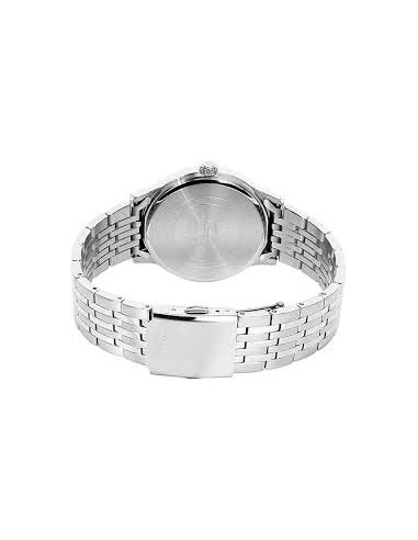 Reloj Casio BMS-100D-1A Hombre – Correa de Acero Inoxidable y Fondo Negro