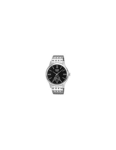 Reloj Casio BMS-100D-1A Hombre – Correa de Acero Inoxidable y Fondo Negro