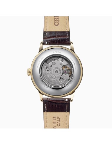 automático hombre Orient Bambino RN-AC0028S JDM  40.5mm correa de cuero