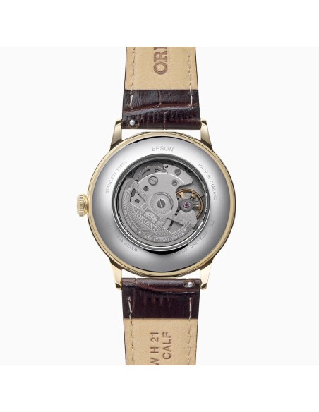 automático hombre Orient Bambino RN-AC0028S JDM  40.5mm correa de cuero