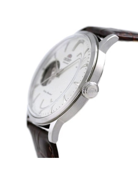 reloj automático hombre Orient Bambino Semi-Skeleton RN-AG0005S JDM 40.5mm correa de cuero JDM (mercado interior japonés)