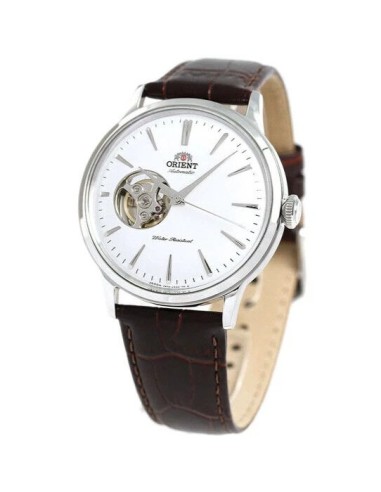 reloj automático hombre Orient Bambino Semi-Skeleton RN-AG0005S JDM 40.5mm correa de cuero JDM (mercado interior japonés)