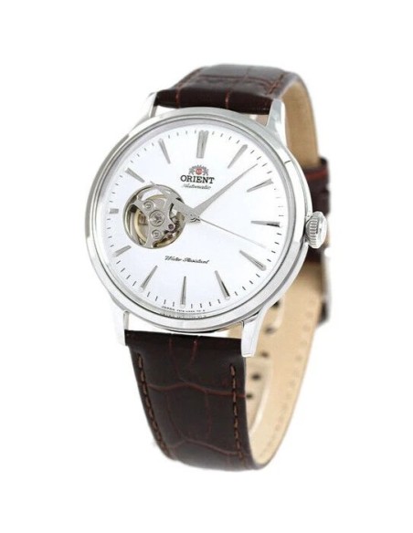 reloj automático hombre Orient Bambino Semi-Skeleton RN-AG0005S JDM 40.5mm correa de cuero JDM (mercado interior japonés)