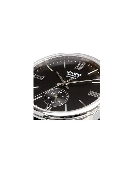 Reloj Casio Para Hombre BMS-100L-1A Analógico Correa de Cuero Negra