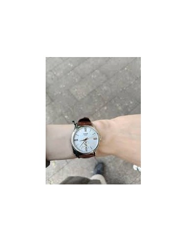 Reloj Casio Para Hombre BMS-100L-5A Analógico Correa de Cuero marron