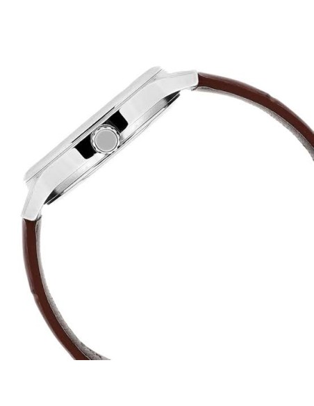 Reloj Casio Para Hombre BMS-100L-5A Analógico Correa de Cuero marron