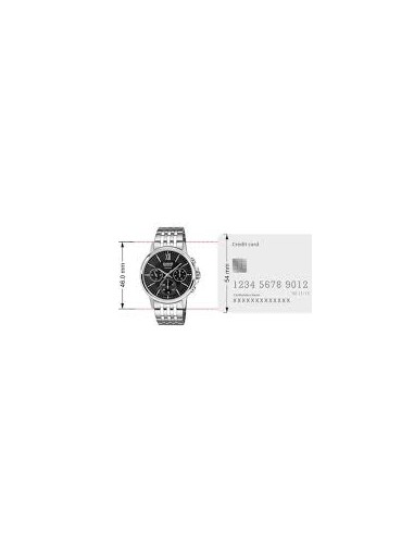 Casio BMS-300D-1A – Reloj Hombre Analógico de Acero Inoxidable Plateado