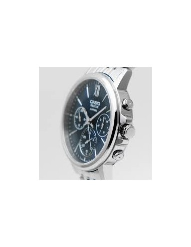 Casio BMS-300D-2A – Reloj Hombre Analógico de Acero Inoxidable Plateado