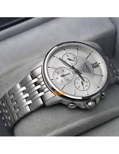 copy of Casio BMS-300D-1A – Reloj Hombre Analógico de Acero Inoxidable Plateado