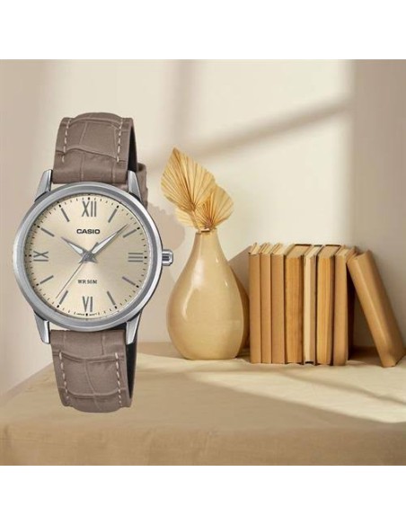 Reloj Casio Para Mujer LTP-1303LL-7A Analógico Correa de Cuero