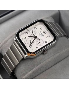 copy of Reloj Casio Para Hombre MTP-M306D-2A Fase Lunar Correa Acero Plateado Esfera Azul 2