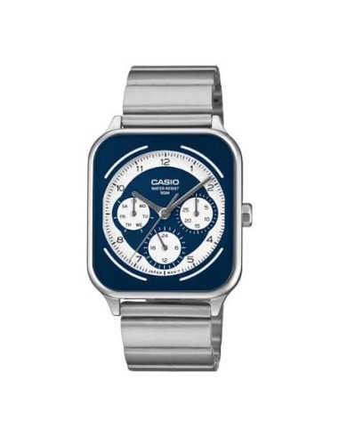 copy of reloj cronógrafo hombre Casio Square Panda MTP-M307D-1BV 44.5 × 34 × 9.4 mm 50m WR correa de acero