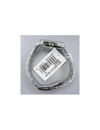 Reloj cronógrafo hombre Casio Square Panda MTP-M307D-2B 44.5 × 34 × 9.4 mm 50m WR correa de acero