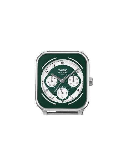 copy of reloj cronógrafo hombre Casio Square Panda MTP-M307D-1BV 44.5 × 34 × 9.4 mm 50m WR correa de acero
