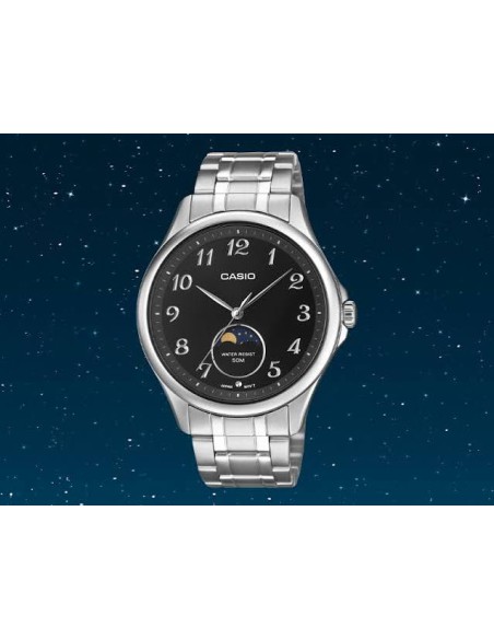 copy of Reloj cuarzo hombre Casio Sun & Moon  MTP-M110D-3AV 48.4 × 42.5 × 9.6 mm correa de acero 50m WR