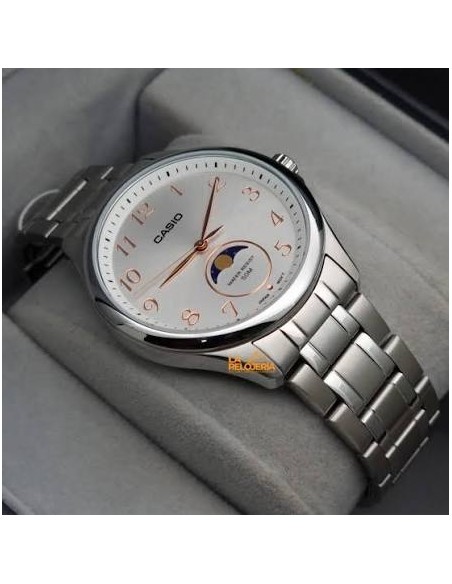 copy of Reloj cuarzo hombre Casio Sun & Moon  MTP-M110D-3AV 48.4 × 42.5 × 9.6 mm correa de acero 50m WR