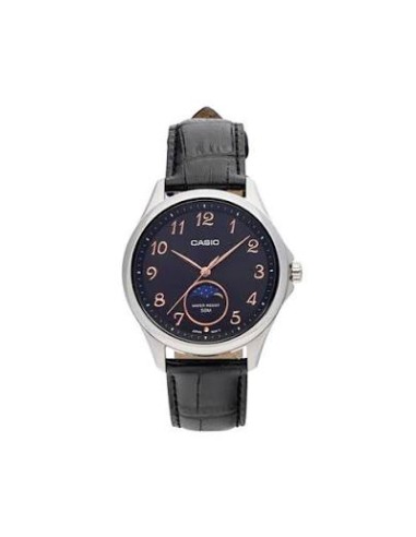 Reloj Casio Para Hombre MTP-M110L-1A Analógico Cuadrado Correa de Cuero Negra