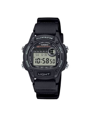 Reloj Casio Para Hombre W-220H-1A Digital Deportivo Resina Negra 100M