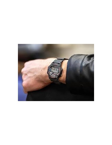 Reloj Casio Para Hombre W-220H-1A2 Digital Deportivo Resina Negra 100M