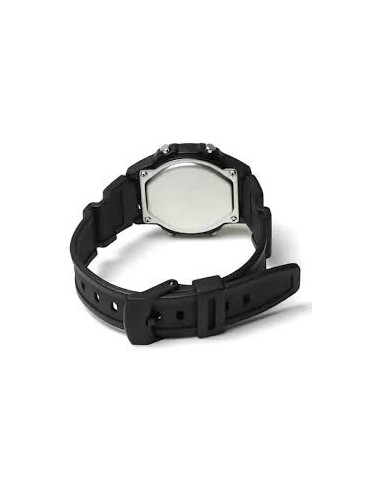 Reloj Casio Para Hombre W-220H-1A2 Digital Deportivo Resina Negra 100M 43 × 36.6 × 10.9 mm