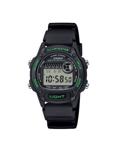 Reloj Casio Para Hombre W-220H-1A3 Digital Deportivo Resina Negra 100M
