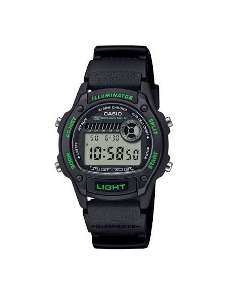 Reloj Casio Para Hombre W-220H-1A3 Digital Deportivo Resina Negra 100M