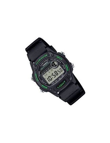 Reloj Casio Para Hombre W-220H-1A3 Digital Deportivo Resina Negra 100M