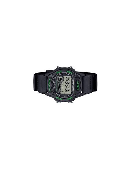 Reloj Casio Para Hombre W-220H-1A3 Digital Deportivo Resina Negra 100M