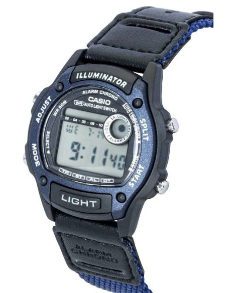 Reloj digital hombre Casio Sports Field W-220HF-2AV 43 × 36.6 × 10.9 mm auto-light correa de tela