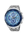 Reloj Casio Edifice Para Hombre EFR-539DE-2A Cronógrafo Correa Acero Esfera Azul