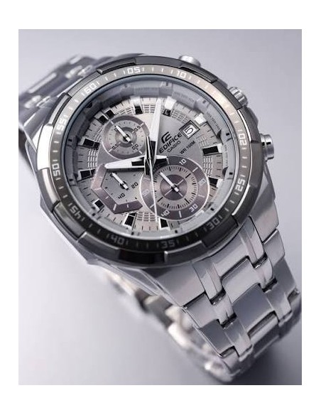 Reloj Casio Edifice Para Hombre EFR-539DE-8A Cronógrafo Correa Acero