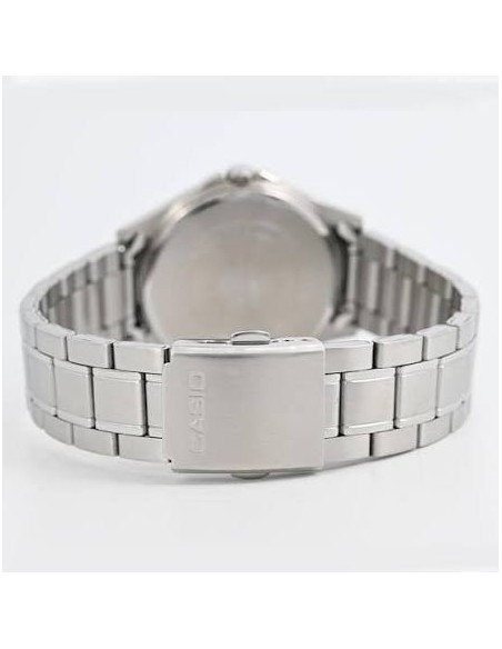 Reloj Casio Para Hombre MTS-115D-2A2 Cristal Zafiro Correa Acero