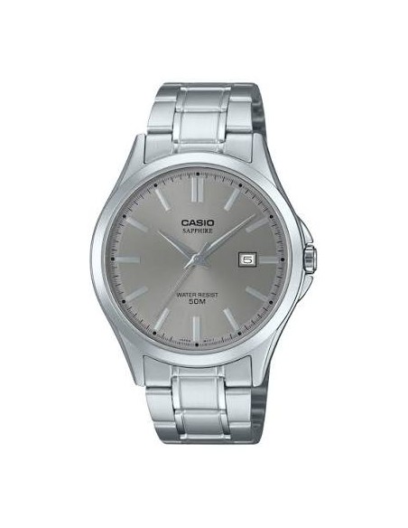 Reloj Casio Para Hombre MTS-115D-8A Cristal Zafiro Correa Acero
