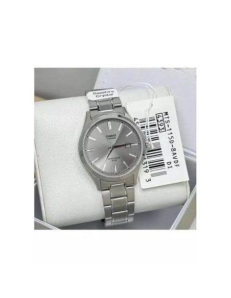 copy of Reloj Casio Para Hombre MTS-115D-2A1 Cristal Zafiro Correa Acero Esfera Azul