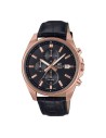 Reloj Casio Edifice Para Hombre EFV-610ECL-1A Cronógrafo Correa de Cuero Negra