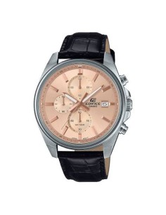 Reloj Casio Edifice Para Hombre EFV-610EL-5A Cronógrafo Correa de Cuero Marrón