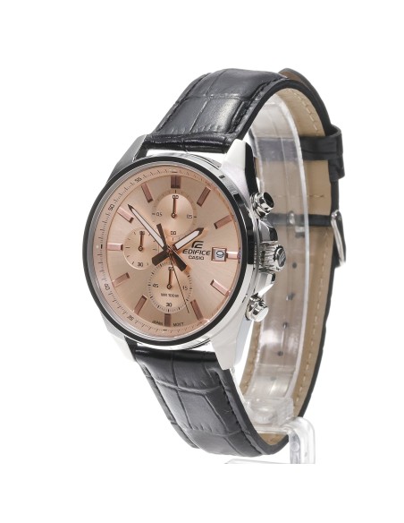 Reloj Casio Edifice Para Hombre EFV-610EL-5A Cronógrafo Correa de Cuero Marrón