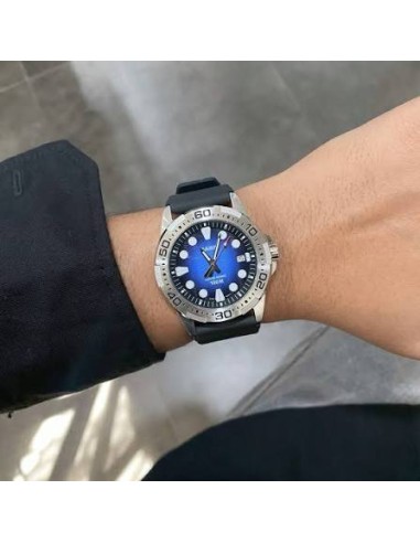Reloj Casio Para Hombre MTD-140-2A Deportivo Resina Negra Esfera Azul 100M