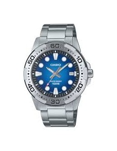 copy of Reloj Casio Para Hombre MTD-140D-1A Deportivo Correa Acero Plateado Esfera Negra 100M