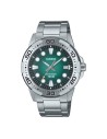 Reloj Casio Para Hombre MTD-140D-3A Deportivo Correa Acero Plateado 100M