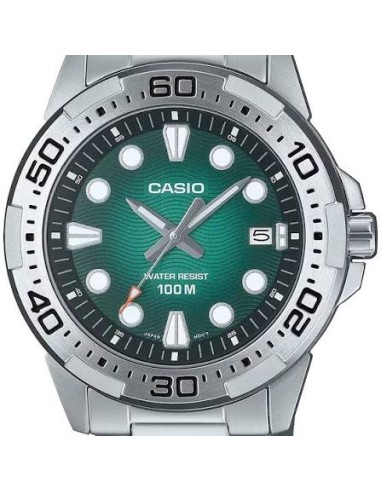 copy of Reloj Casio Para Hombre MTD-140D-1A Deportivo Correa Acero Plateado Esfera Negra 100M