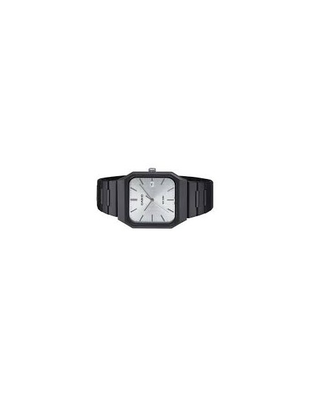 Reloj Casio Para Hombre MTP-B185B-7A Analógico Correa Acero Negro Esfera Plateada