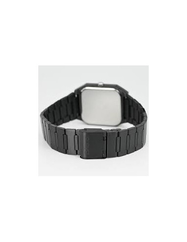Reloj Casio Para Hombre MTP-B185B-7A Analógico Correa Acero Negro Esfera Plateada