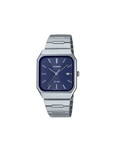 Reloj Casio MTP-B185D-2A1 analógico de acero inoxidable con esfera azul de cuarzo MTP-B185D-1AV